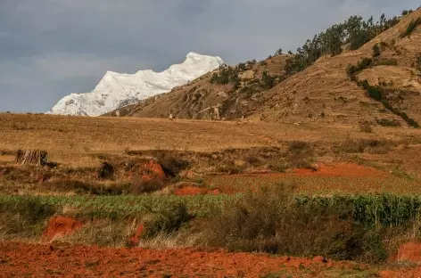 Vue sur le Hualcan depuis Carhuaz - Pérou