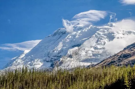 Vue grandiose sur le Huascaran entre Copa Grande et la quebrada Gatay - Pérou