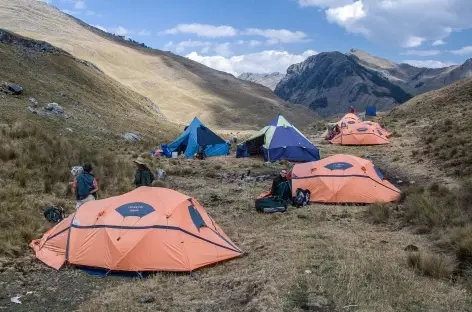 Le camp du col Bartolome - Pérou