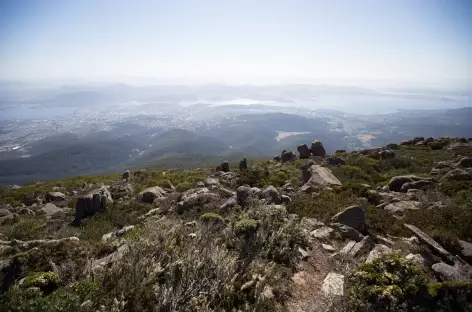 Depuis le sommet du Mt Wellington