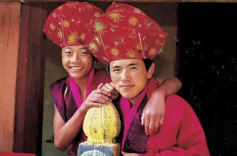 Sourires lors du Festival  - Bhoutan