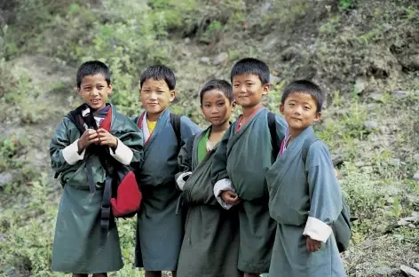 Jeunes écoliers - Bhoutan