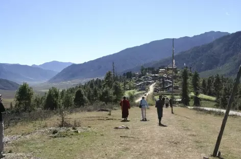 Balade dans la vallée de Phobjika - Bhoutan