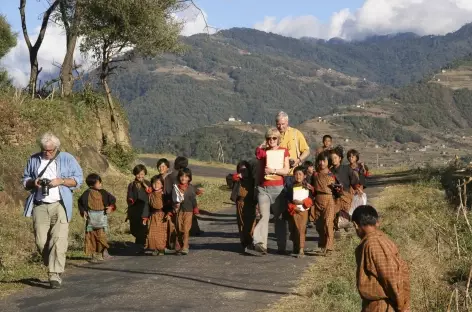 sur le chemin des écoliers - Bhoutan