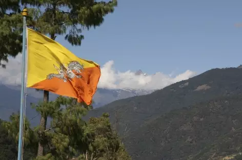 Drapeau National - Bhoutan