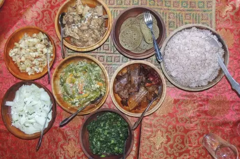 Repas typique - Bhoutan