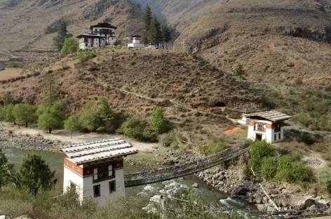 Pont de chaines de Tacho Lhakhang - Bhoutan