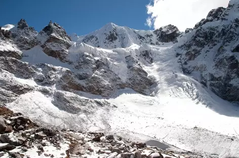 Au pied ders glaciers du Masang Kang - Bhoutan