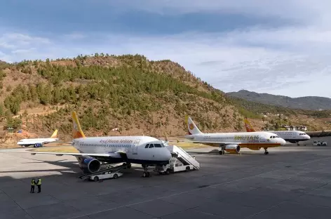 Arrivée à l'aéroport de Päro - Bhoutan