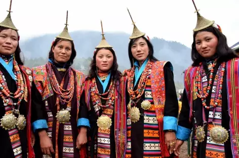 Danses de Laya durant le festival de Gasa - Bhoutan