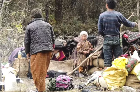 Nomades en transhumance - Bhoutan