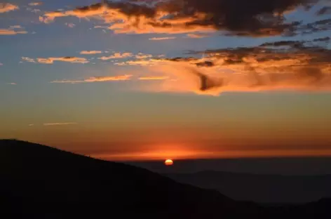 Coucher de soleil, Sikkim