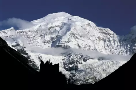 Jomolhari au lever du soleil depuis Jangothang - Bhoutan