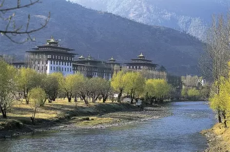Tashichhodzong, siège du gouvernement bhoutanais - Bhoutan - 
