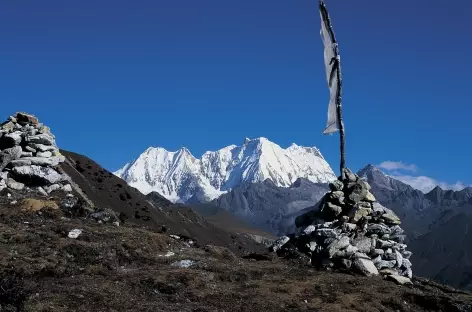 Le Kangchenta (6800 m) depuis le Sinche La - Bhoutan