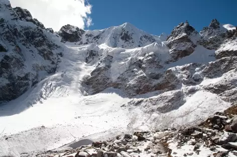Glaciers sous le Ganglakarchung - Bhoutan