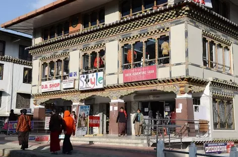 Boutique dans les rues de Thimphu - Bhoutan - 