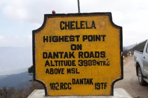 Le col du Chele La à presque 4000 mètres - Bhoutan - 