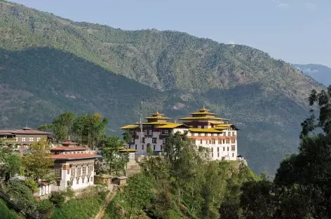 Dzong surplombant la vallée, Trashigang - Bhoutan