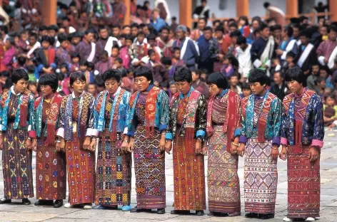 Danse populaire à Mongar - Bhoutan