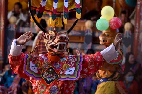 Festival religieux - Danse des divinités terribles - Bhoutan