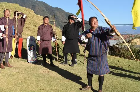 Tir à l'arc - Trashigang - Bhoutan - 