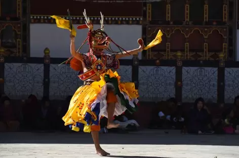Festival religieux - Danse du cerf - Bhoutan