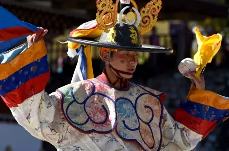 Festival religieux - Danse des chapeaux noirs - Bhoutan