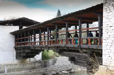 Pont du dzong de Paro-Bhoutan