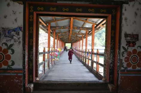Pont à Thimphu-Bhoutan