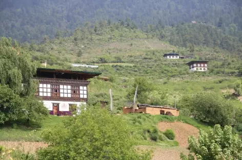 Maisons dans la vallée de Haa - Bhoutan