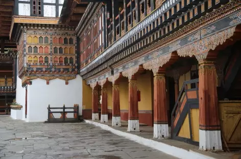 Intérieur du dzong de Paro - Bhoutan