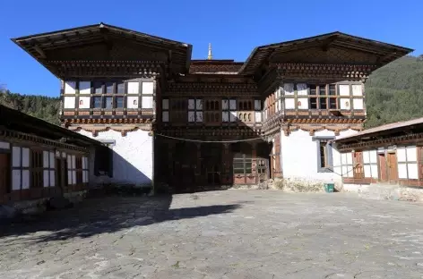 Façade du monastère de Tangbi