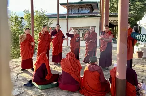 Débat de nonnes à Punakha