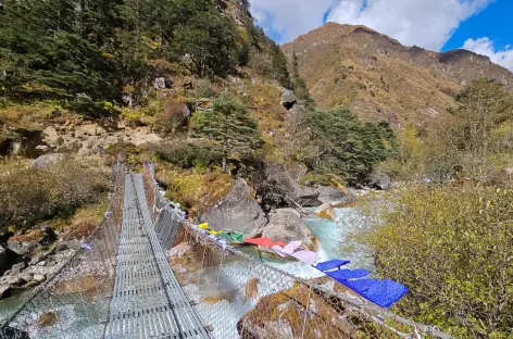 Rivière Paro Chhu, trek du Jomolhari - Bhoutan - 