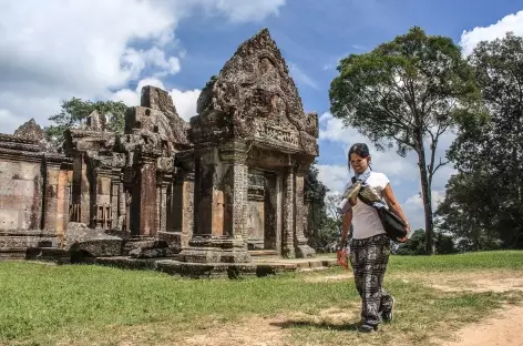 Sur le site angkorien de Preah Vihear - Cambodge