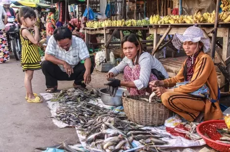 Un marché cambodgien - Cambodge - 