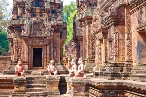 Le site de grès rose de Bantey Srei - Cambodge