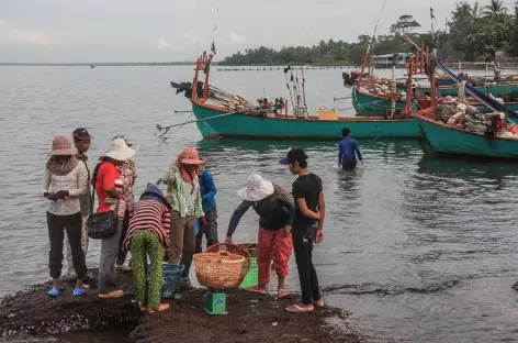 Retour des pêcheurs à Kep - Cambodge