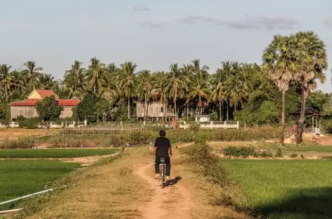 Balade en vélo sur l'île de Koh Trong - Cambodge - 