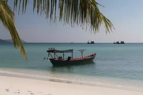 Paysage maritime depuis la plage d'Otres - Cambodge