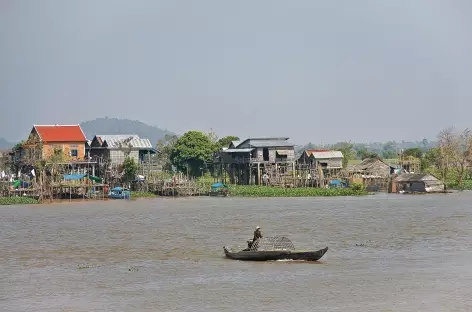 Le Mékong à Kompong Cham - Cambodge - 