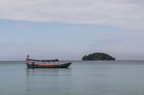 Paysage maritime depuis la plage d'Otres - Cambodge