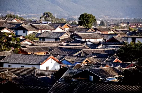 Les toits de la vielle ville de Lijiang - Yunnan, Chine
