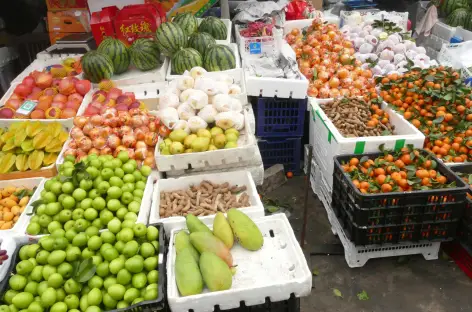 Marché près de Yuan Yang