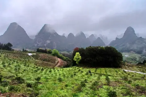 Point de vue près de Yangshuo