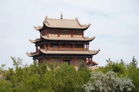 Pavillon sur les remparts de Jiayuguan - Chine