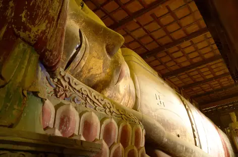 Bouddha couché - Temple de Tafo Si, Zhangye - Chine