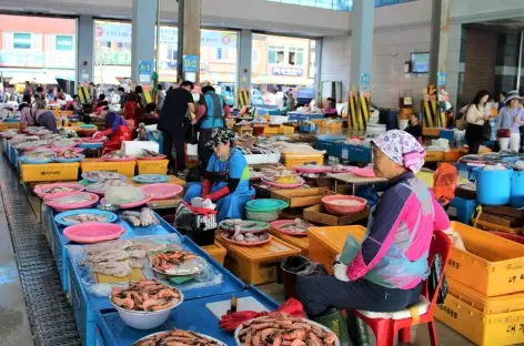 Busan marché aux poissons Jagalchi