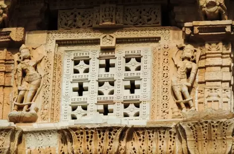 Détail d'architecture de la forteresse de Chittorgarh, Rajasthan